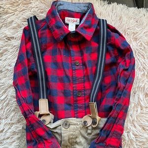 Cat & Jack 3- Piece Suspender Set Sz 4T